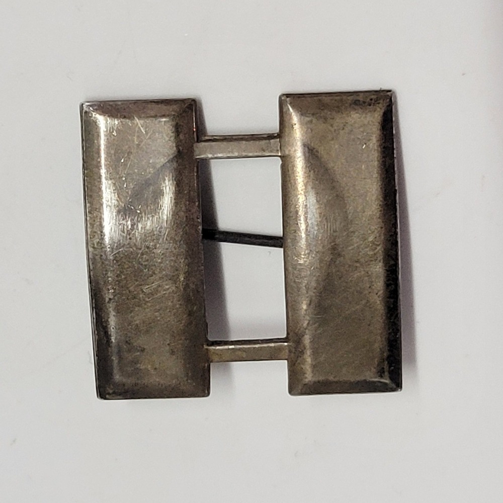 Vintage Sterling Silver US Military Captain Rank Insignia Pin Double Bar 7.1g